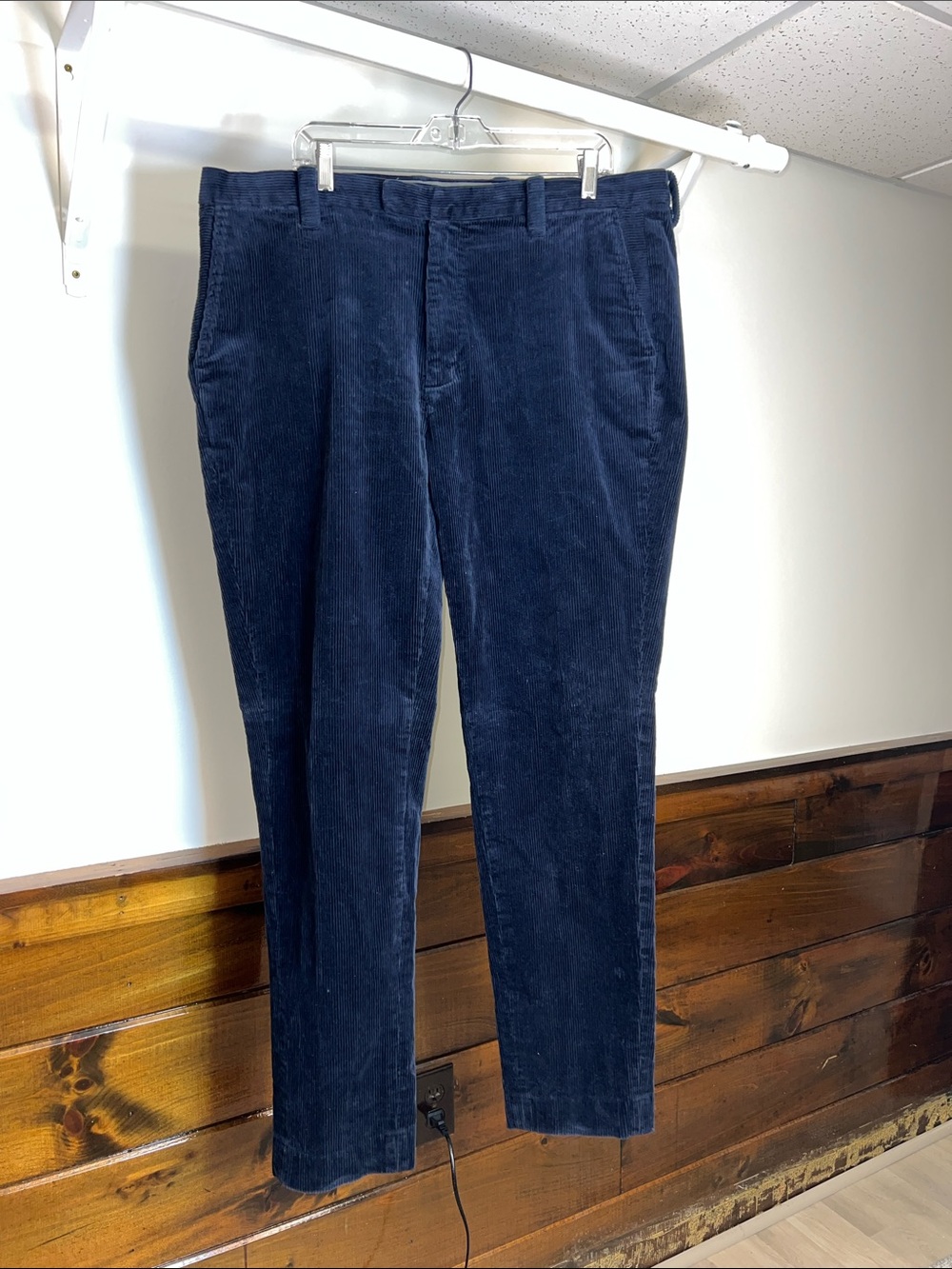 Brooks Milano Fit Navy Corduroy Pants- 42x34